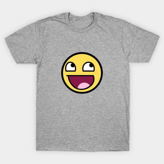 Awesome Face Epic Smiley T-Shirt by misdememeor